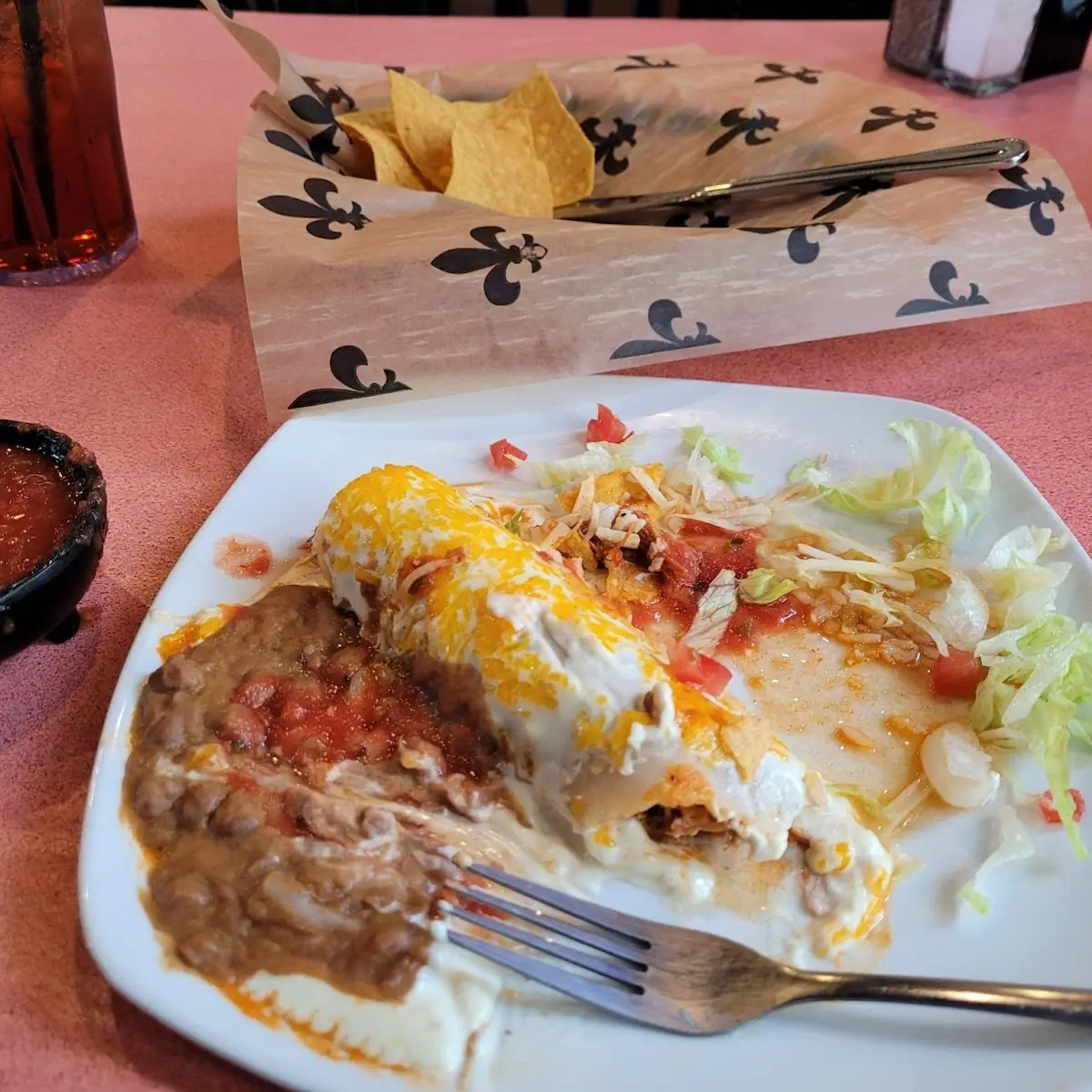 Chicken Enchilada and Chicken Taco