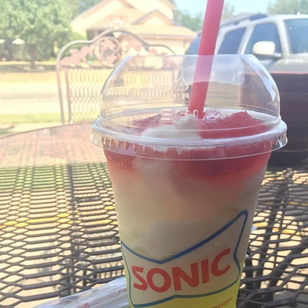 Lemon Berry Slush Float
