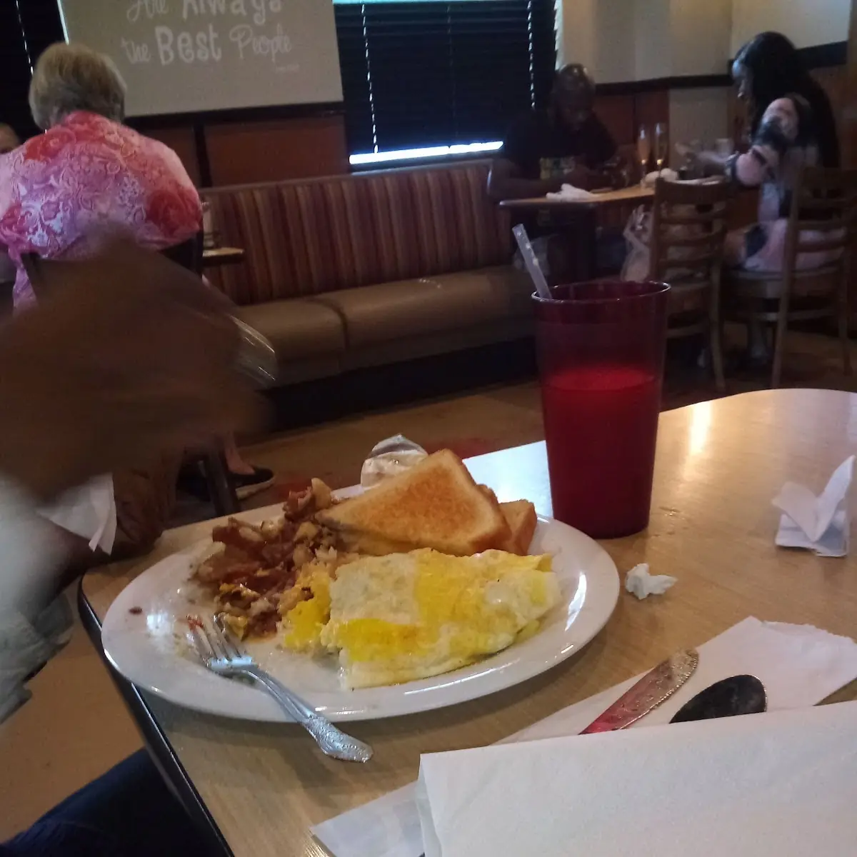 Cheese Omelette Bacon or Sausage