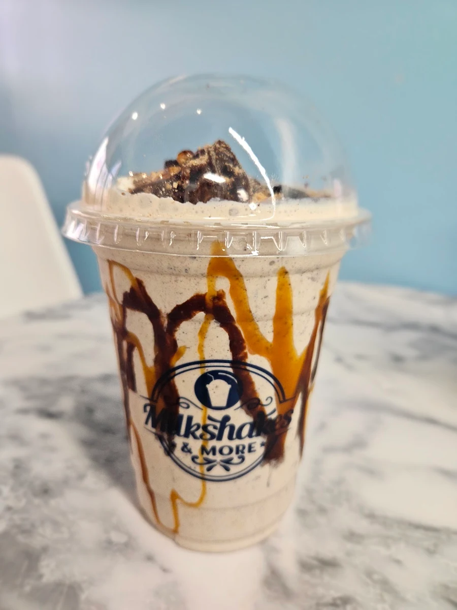 Salted Caramel Oreo Cookie Milkshake