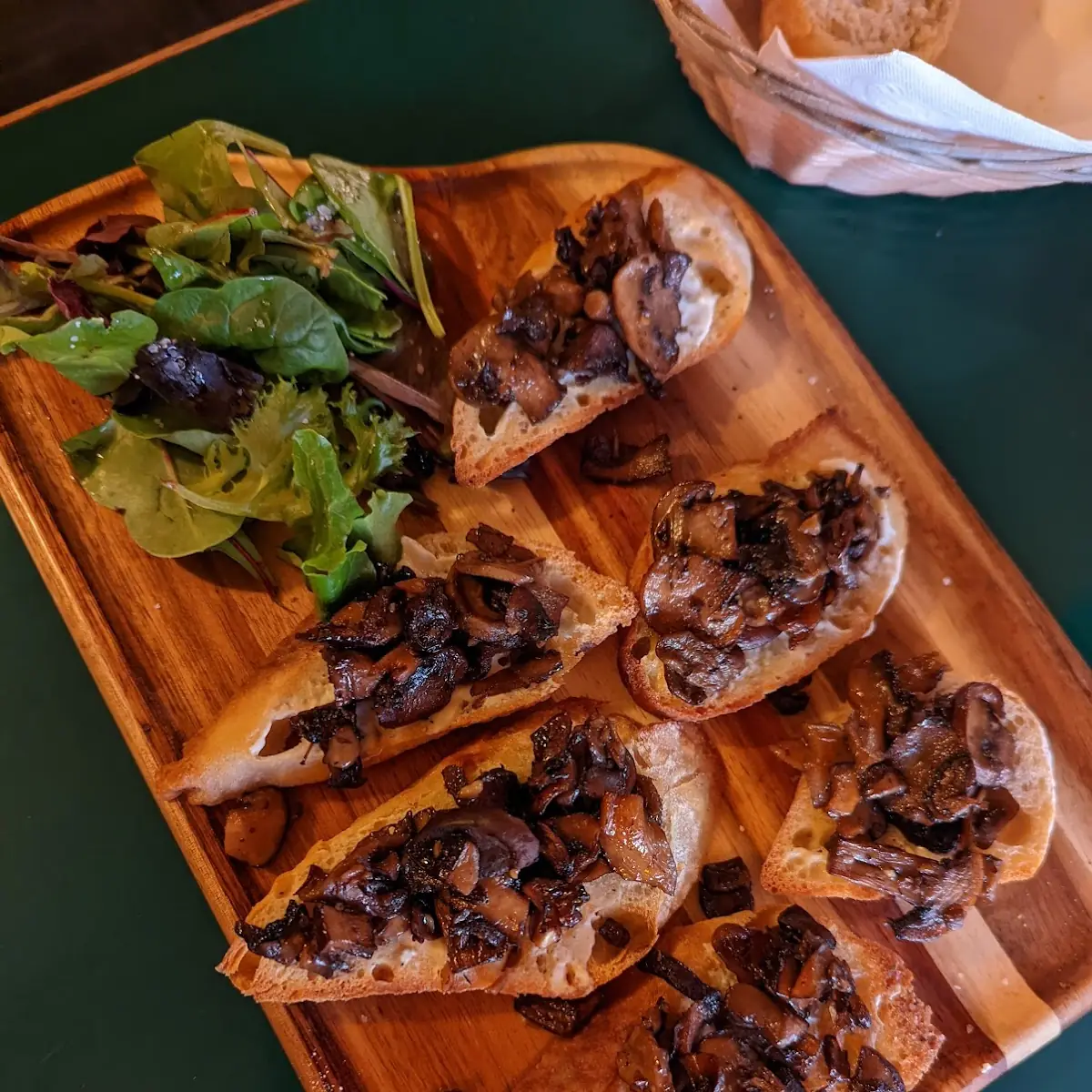 Roasted Wild Mushroom Bruschetta