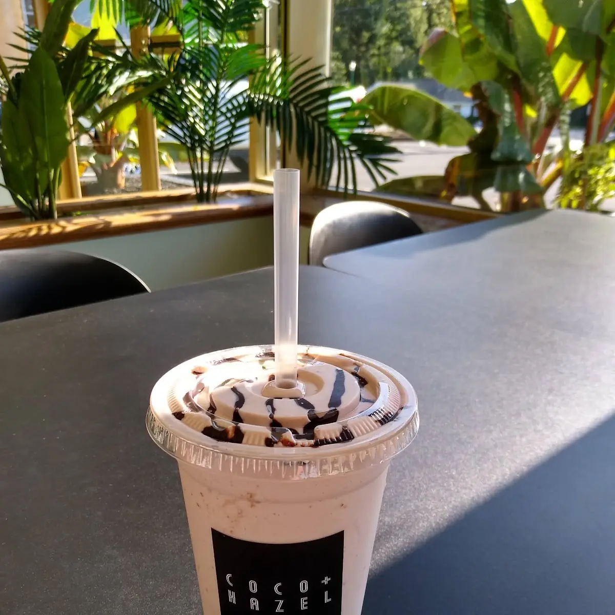 Strawberry Milkshake with Chocolate Drizzle