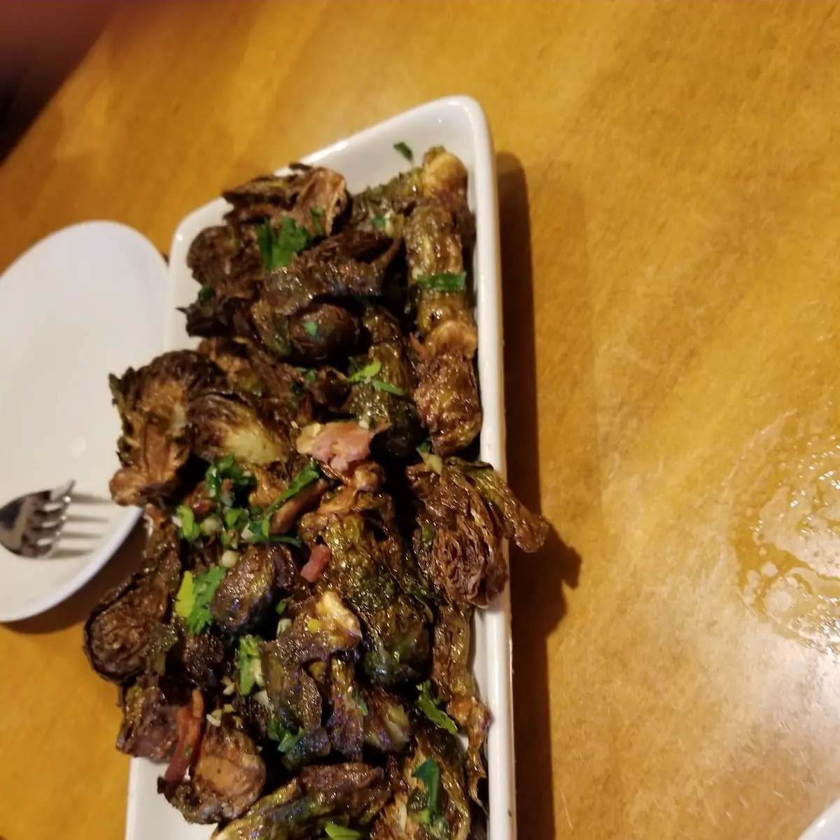 Salt & Pepper Crispy Brussels Sprouts