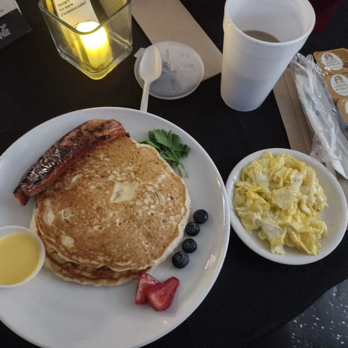 Pancake Smoked Sausage & Eggs