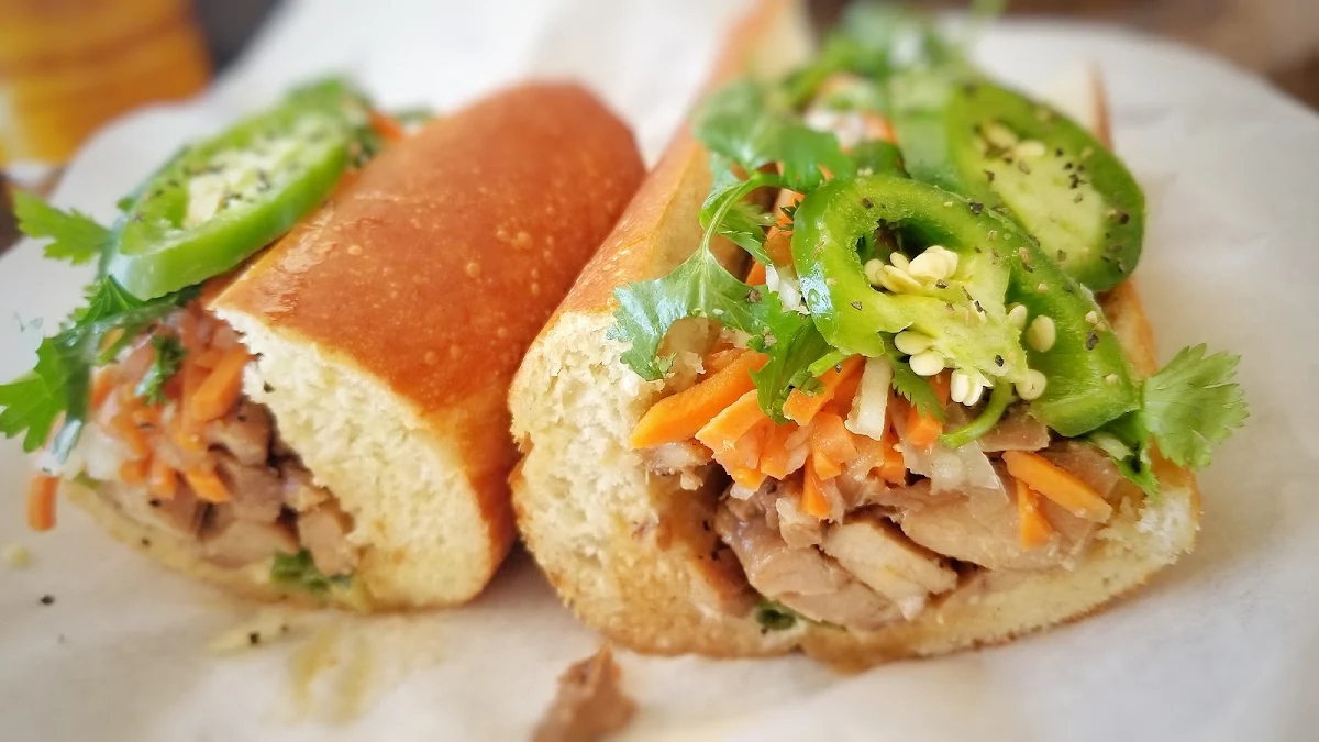Chinese BBQ Pork Sandwhich