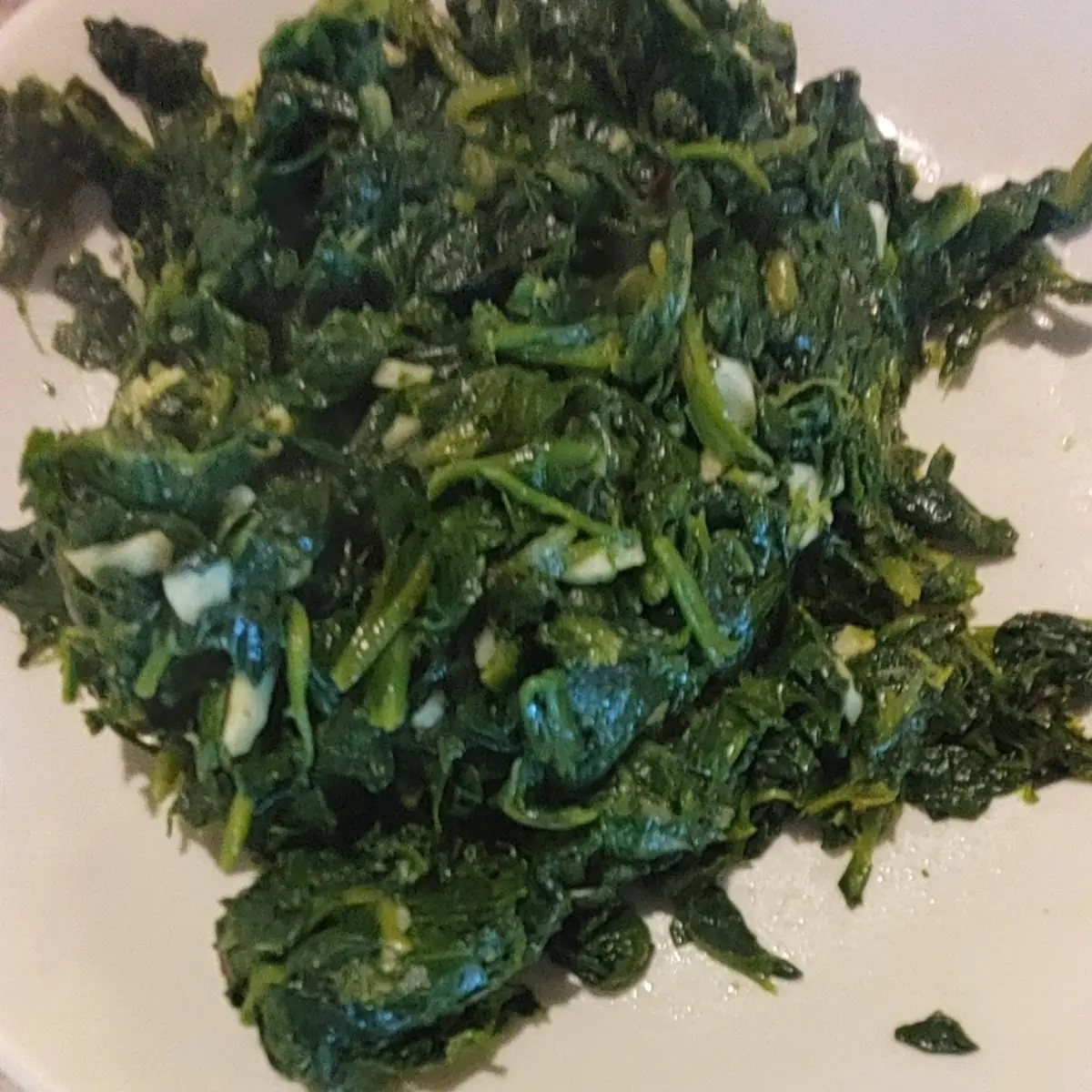 Sautéed Spinach and Garlic