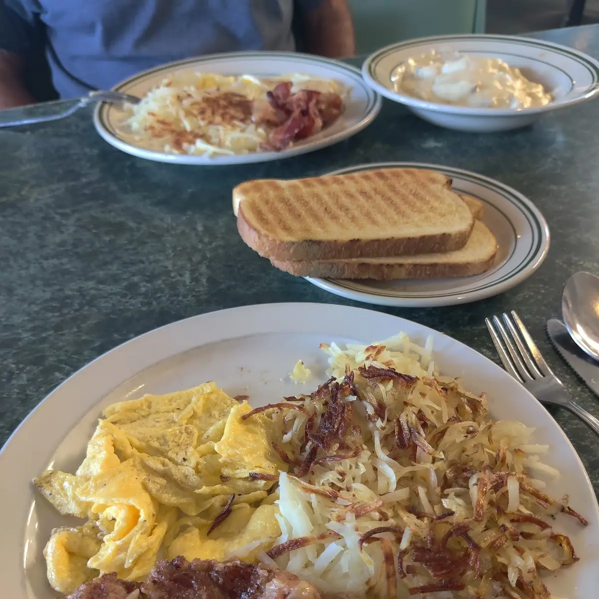 Bacon Cheese and Green Chile Omelette