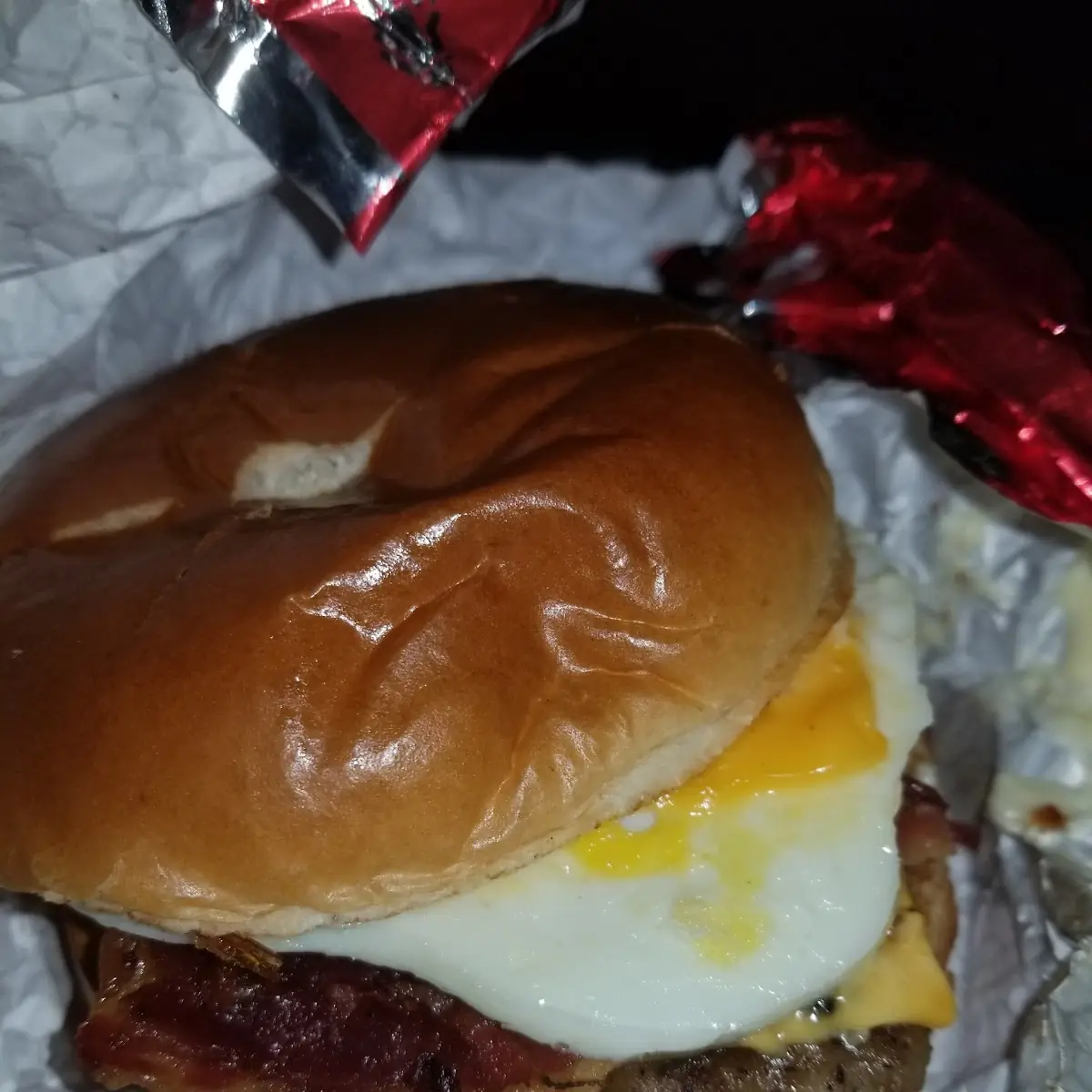 Sausage Egg and Cheese Sandwich