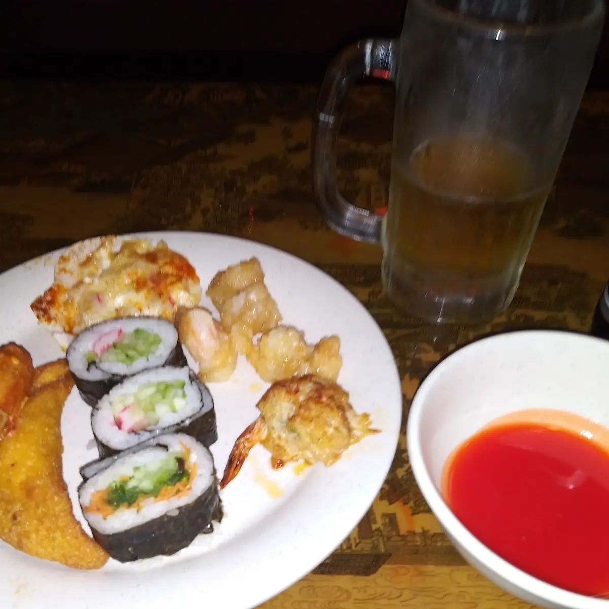 Sushi Coconut Shrimp Crab Rangoon