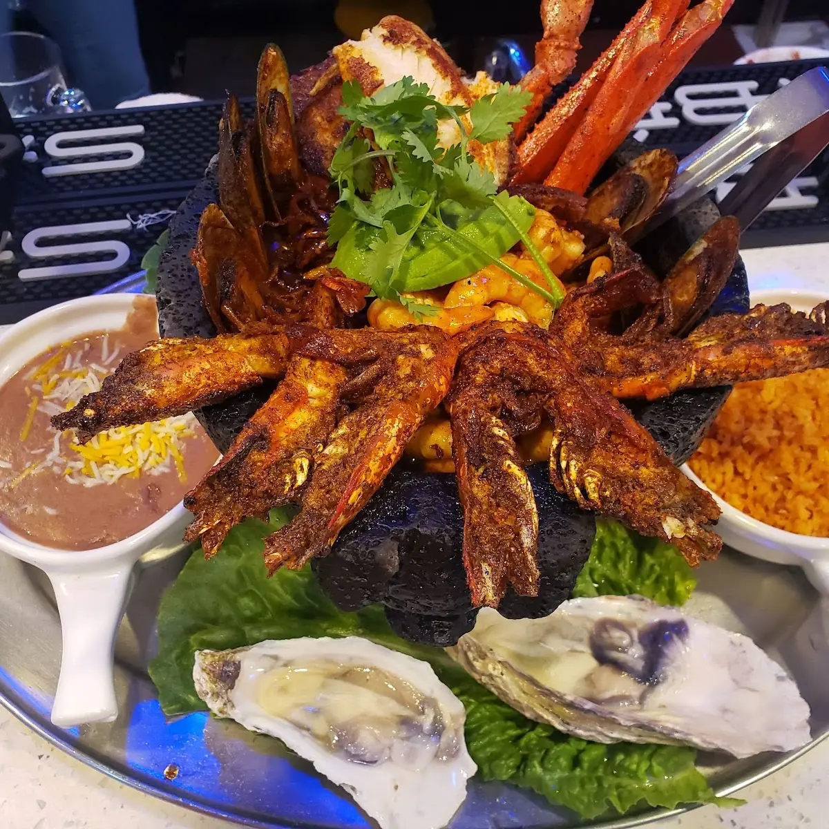 Molcajete Seafood Platter