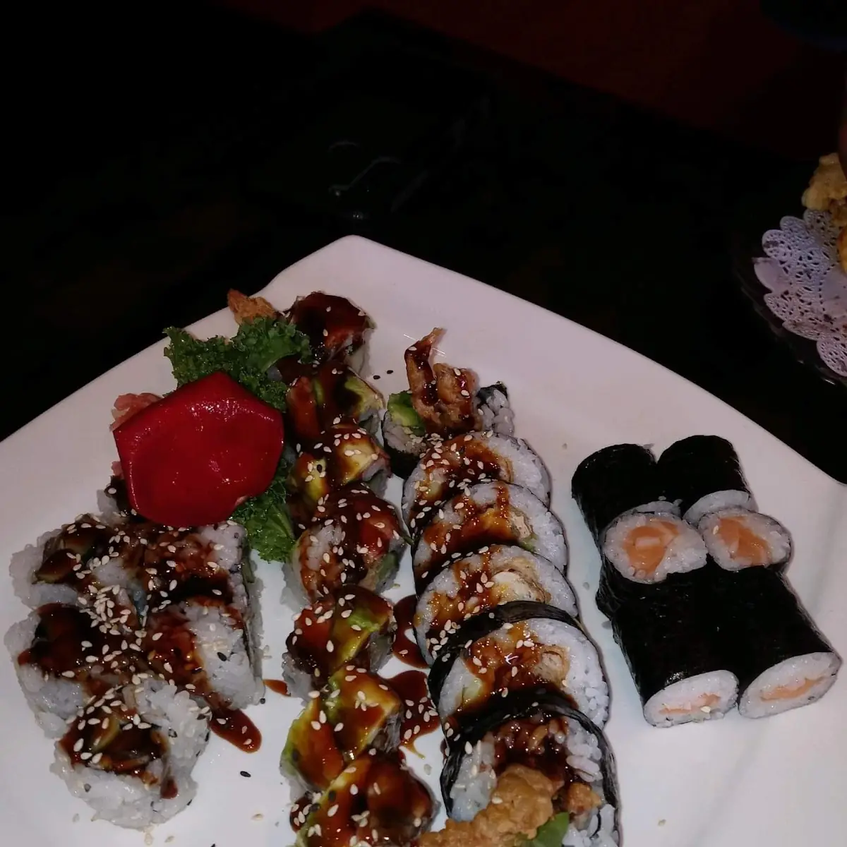 Sushi Combo and California Roll