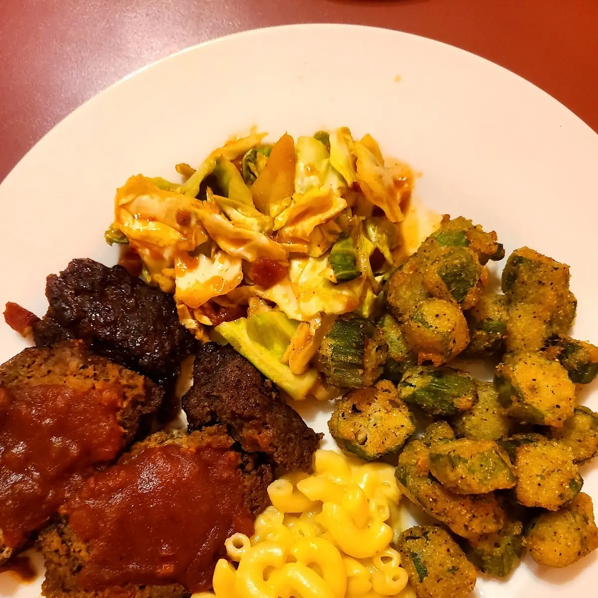 Mac & Cheese and Fried Okra