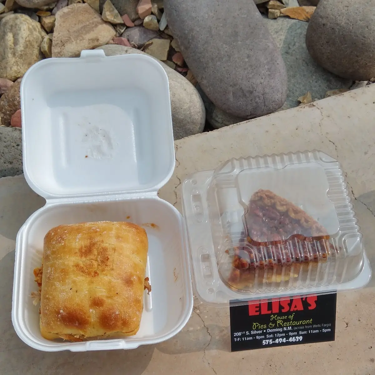 Pulled Pork Sandwich and Pecan Pie
