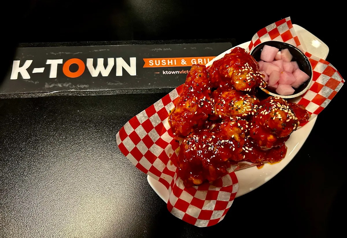 KFC Korean Fried Chicken 1 lb, K-Town Sushi & Grill