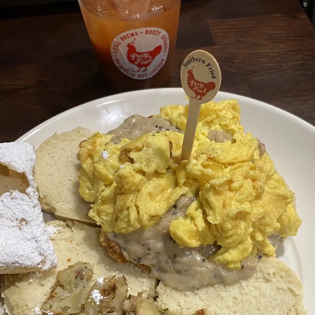 Hot Chicken-Pimento Cheese Omelet