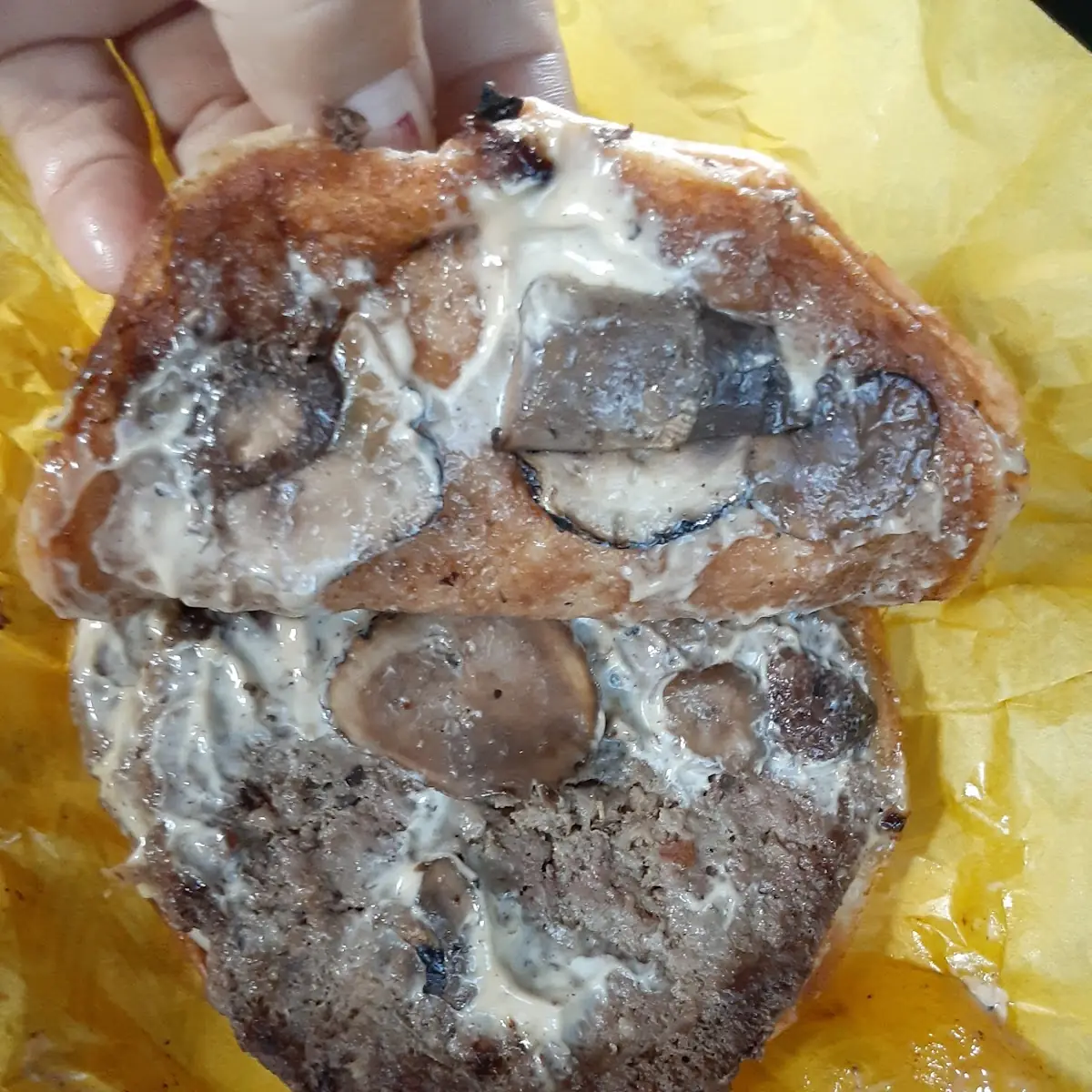 Mushroom Swiss Burger