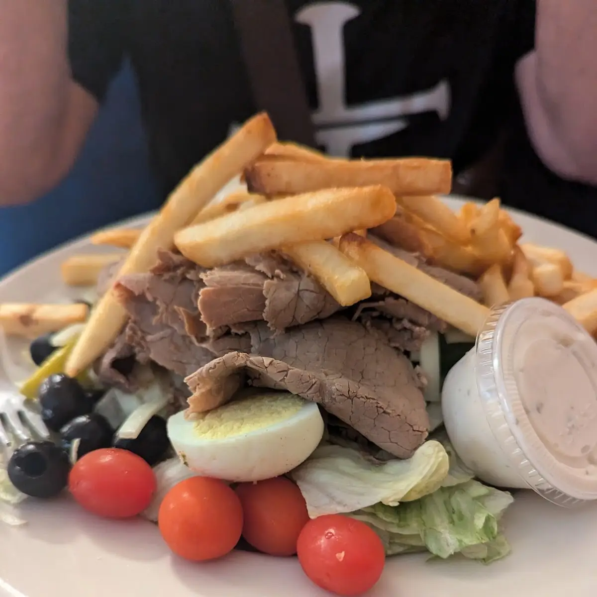 Hot Roast Beef Salad