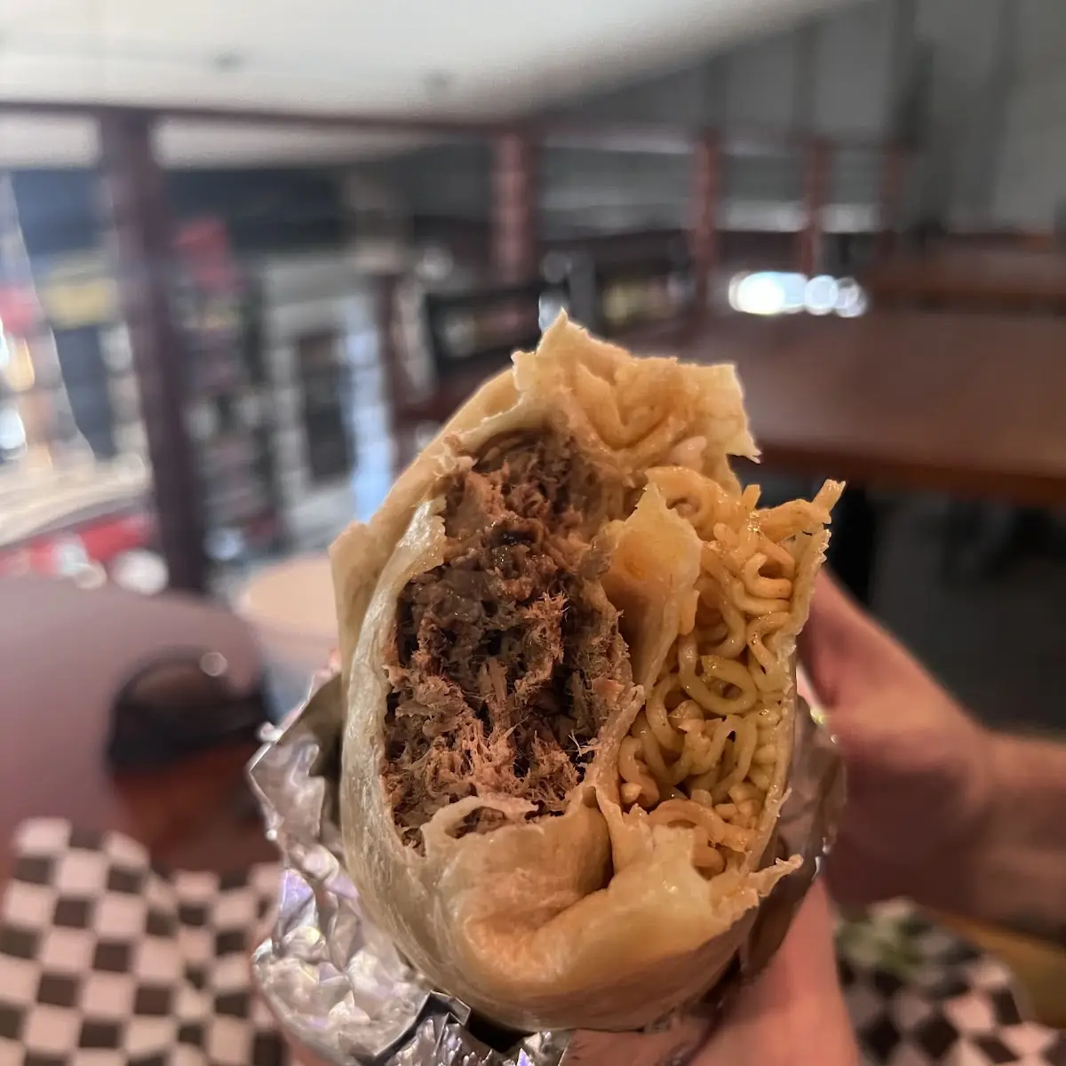 Birria Ramen Burrito