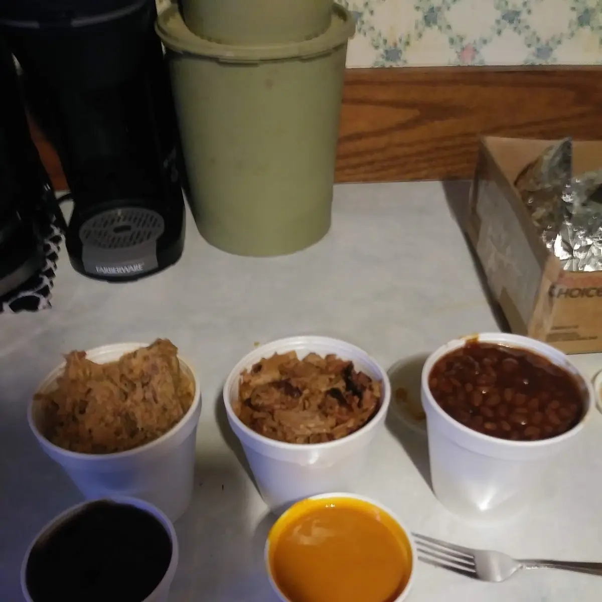 Pulled Pork Brisket and Beans