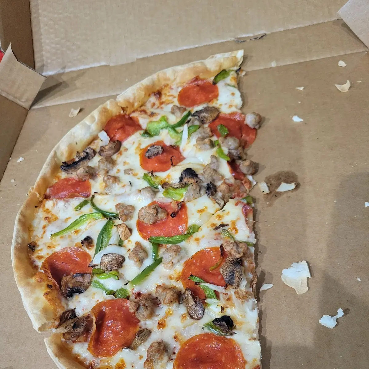 Thin Crust Supreme Pizza