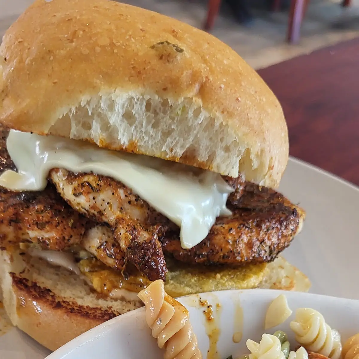Blackened Chicken Fried Green Tomato Sandwich