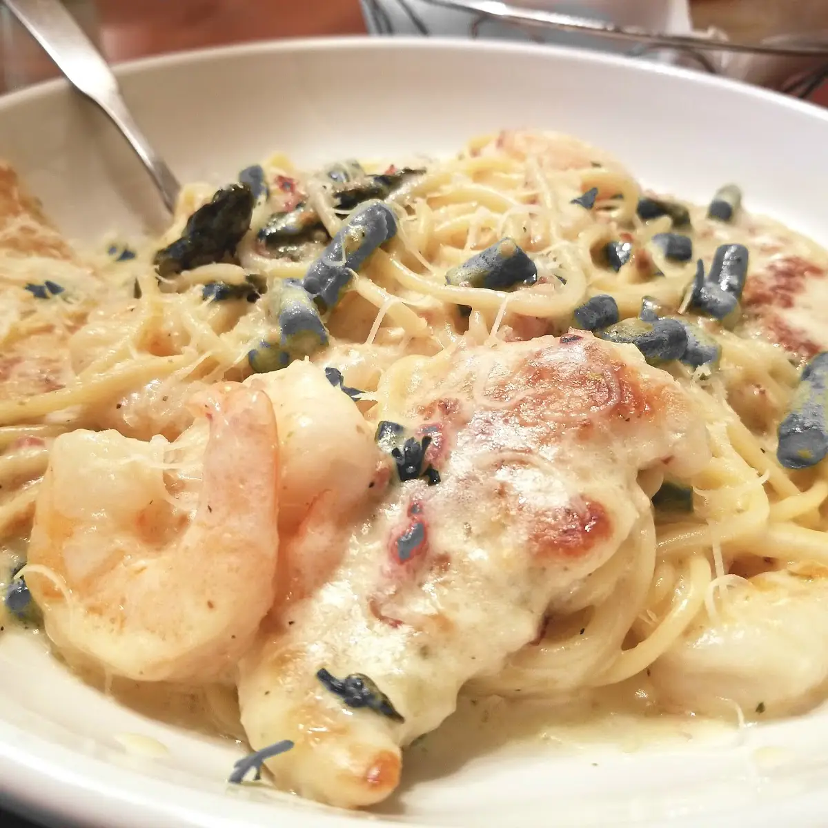 Chicken & Shrimp Carbonara