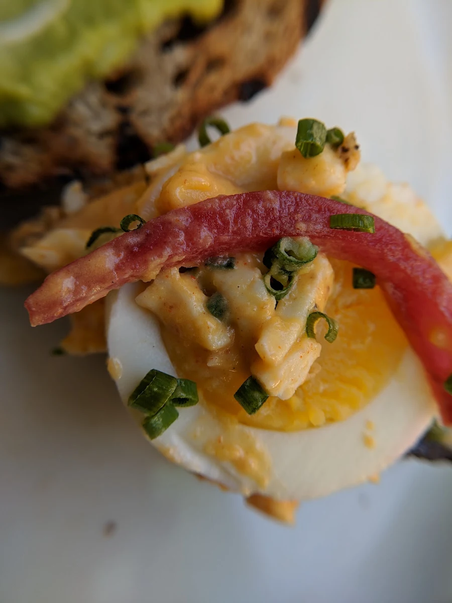 Deviled Egg Tartine