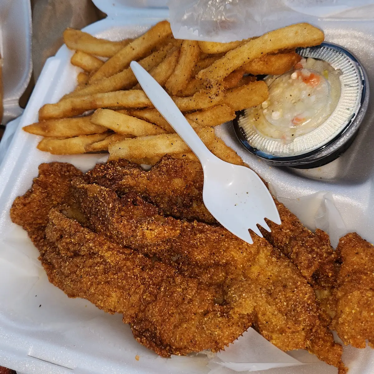 Catfish Sandwich w Fries
