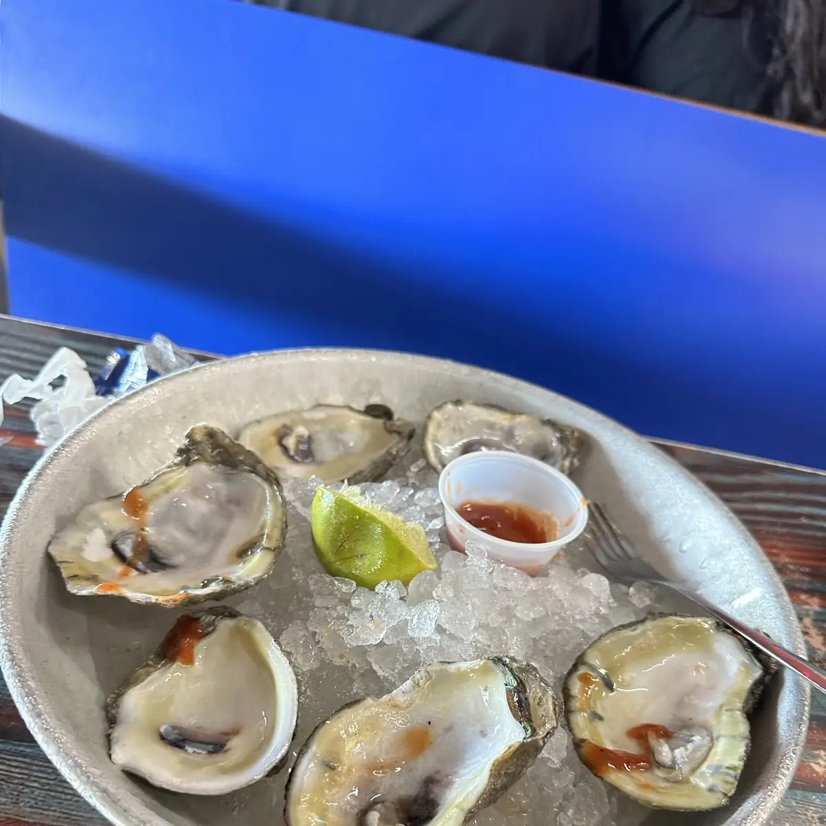 Fresh Oysters with Lime