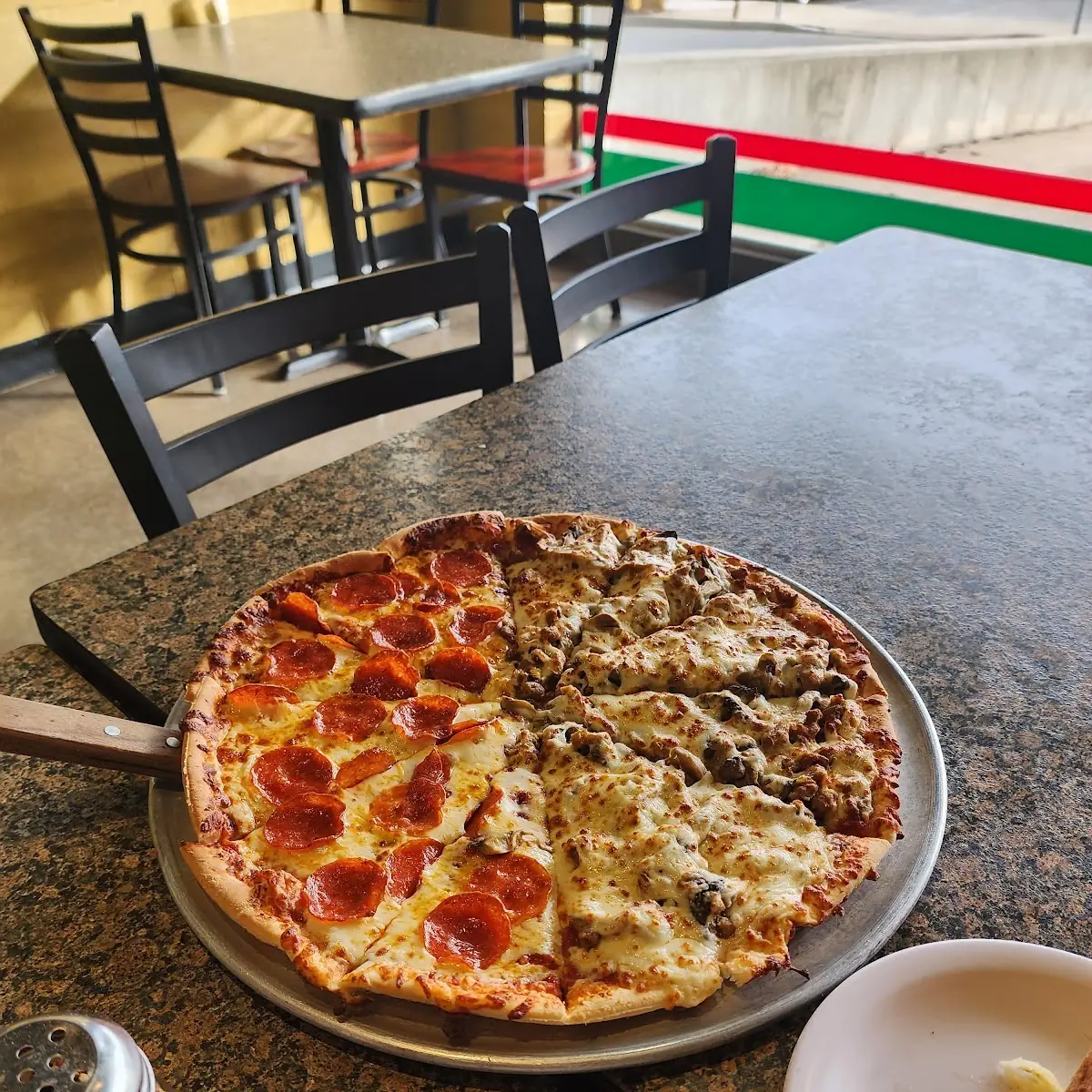 Sausage and Pepperoni Pizza