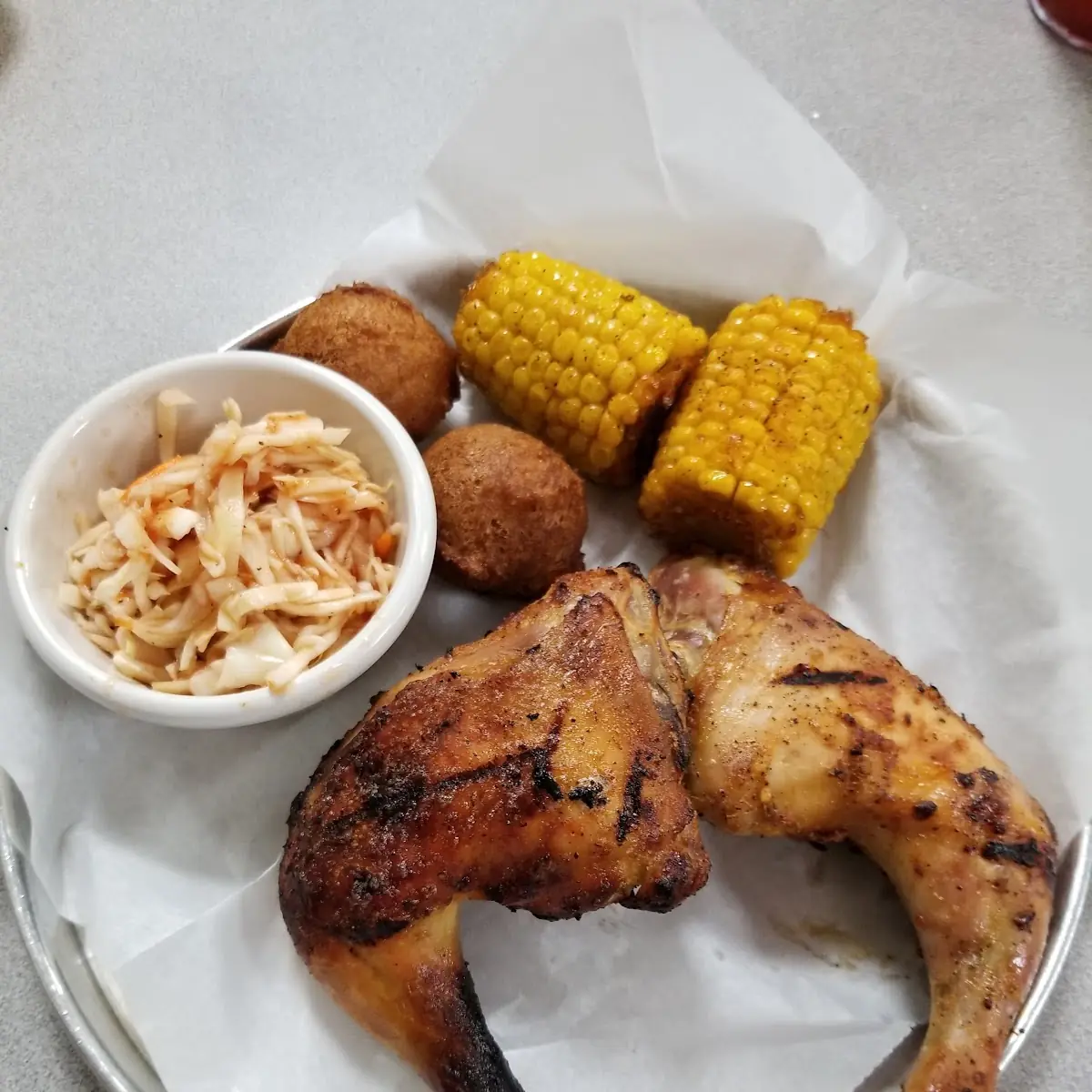Smoked Chicken Red Slaw Mac and Cheese