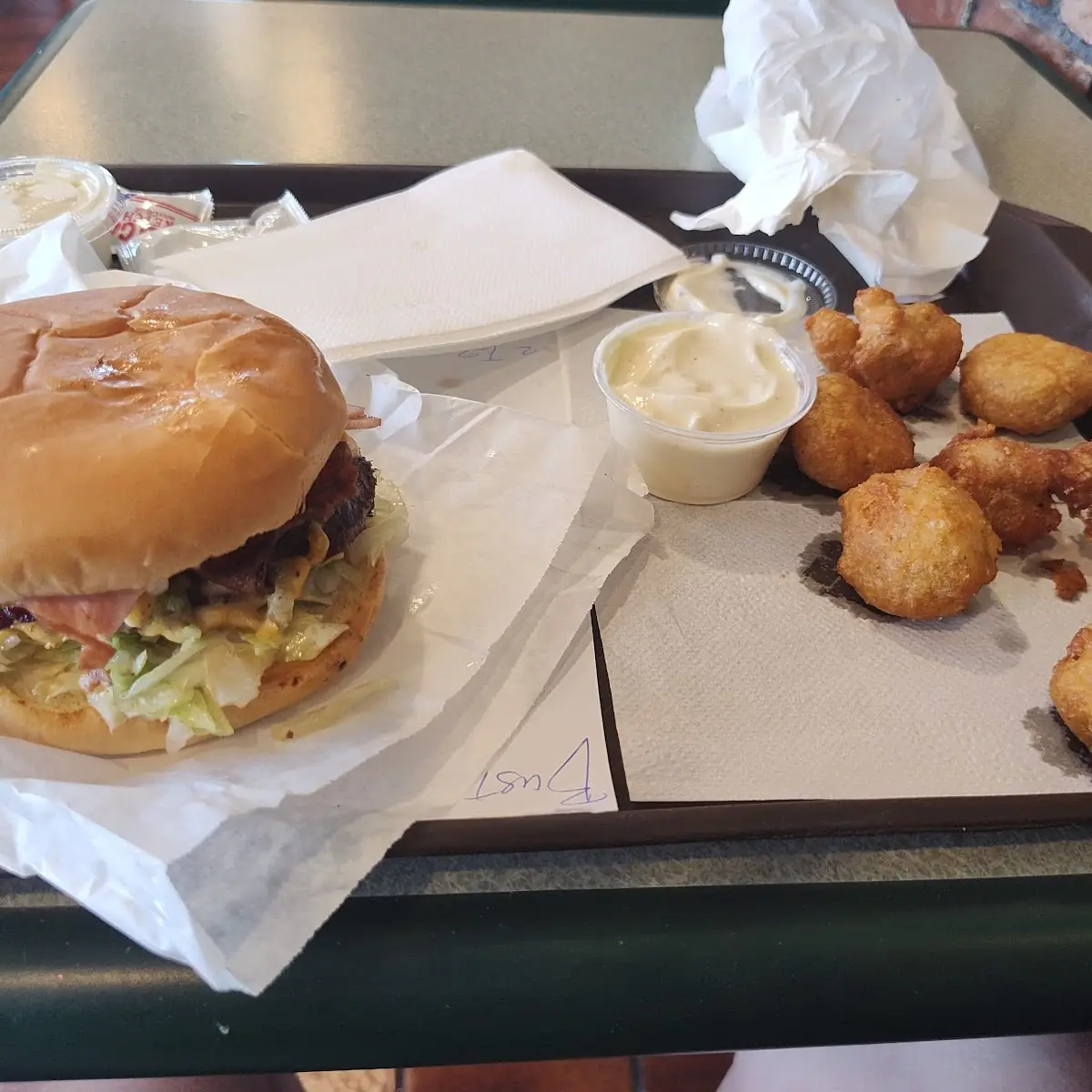 Belly Buster and Small Breaded Mushrooms
