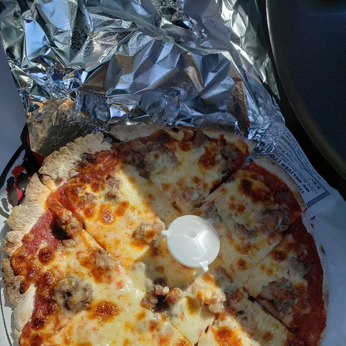 Sausage and Cheese Pizza