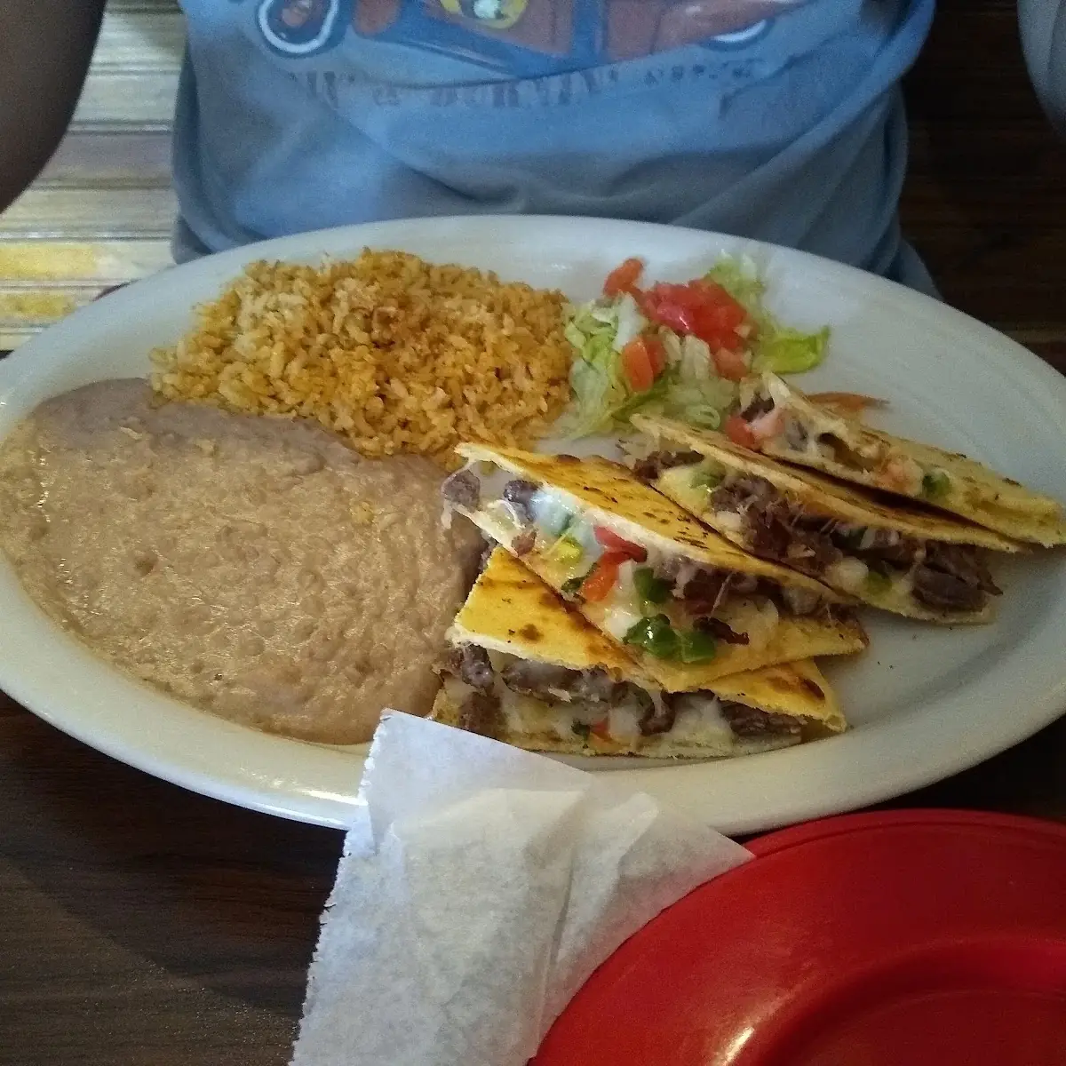 Fajita Steak Quesadilla Plate