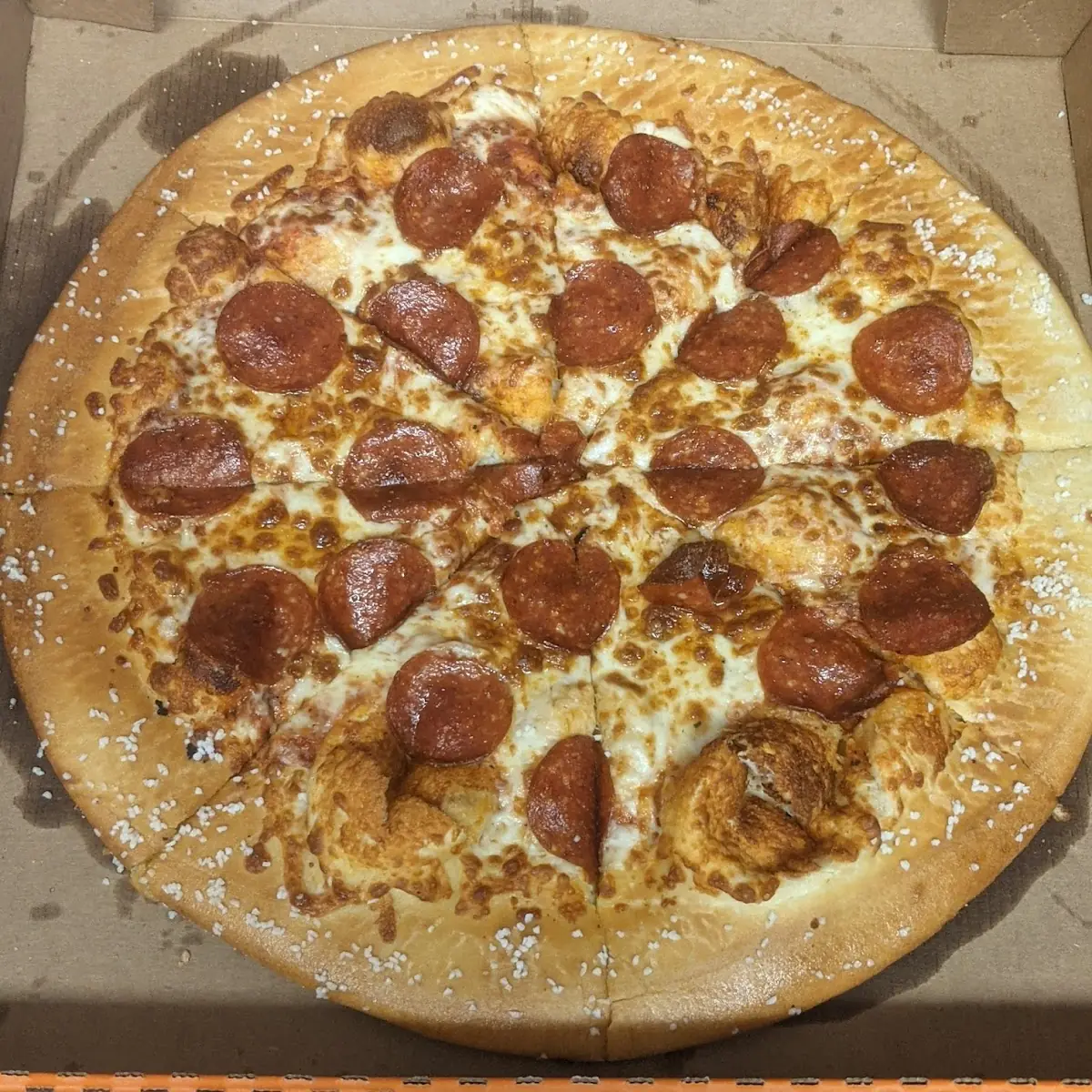 Pretzel Crust Pizza with Cheese Sauce