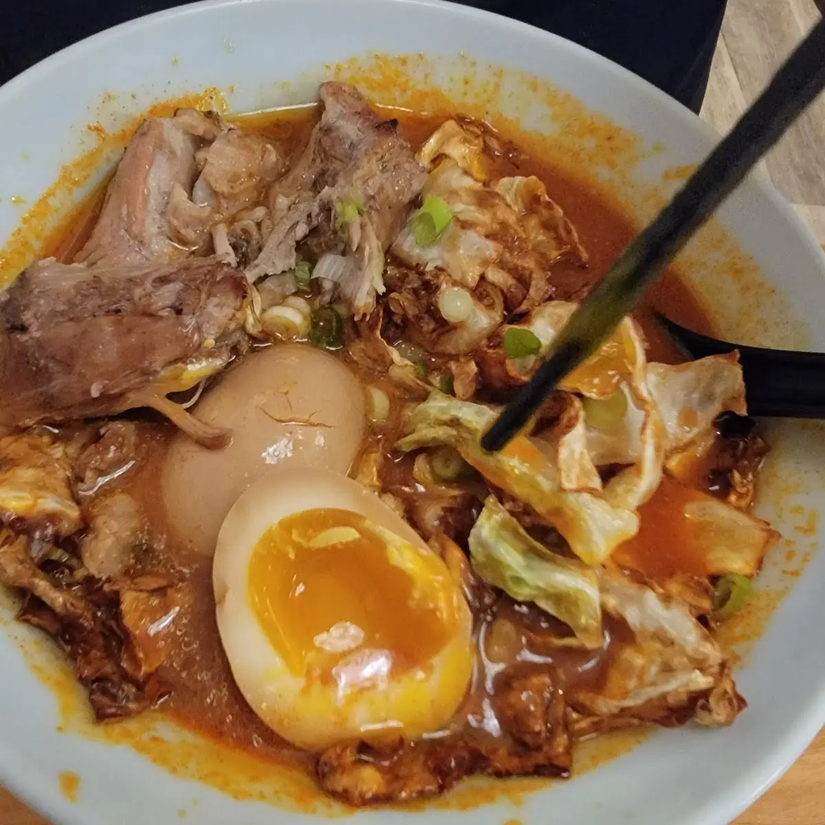 Spicy Miso Ramen Added Egg
