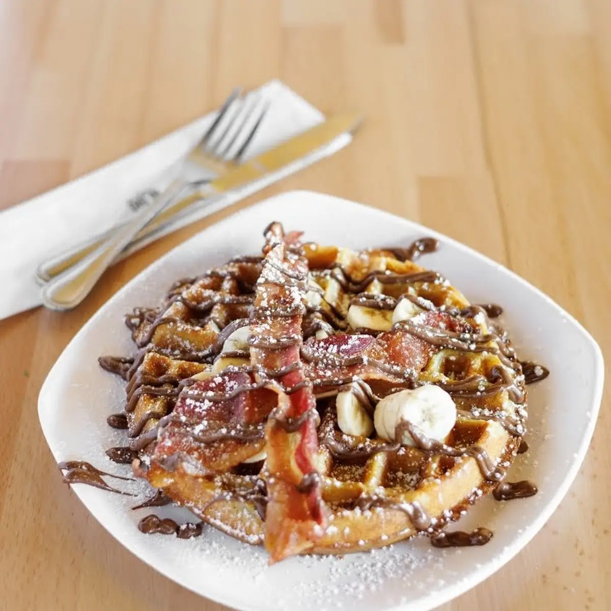 Black & Tan Waffle Kebab