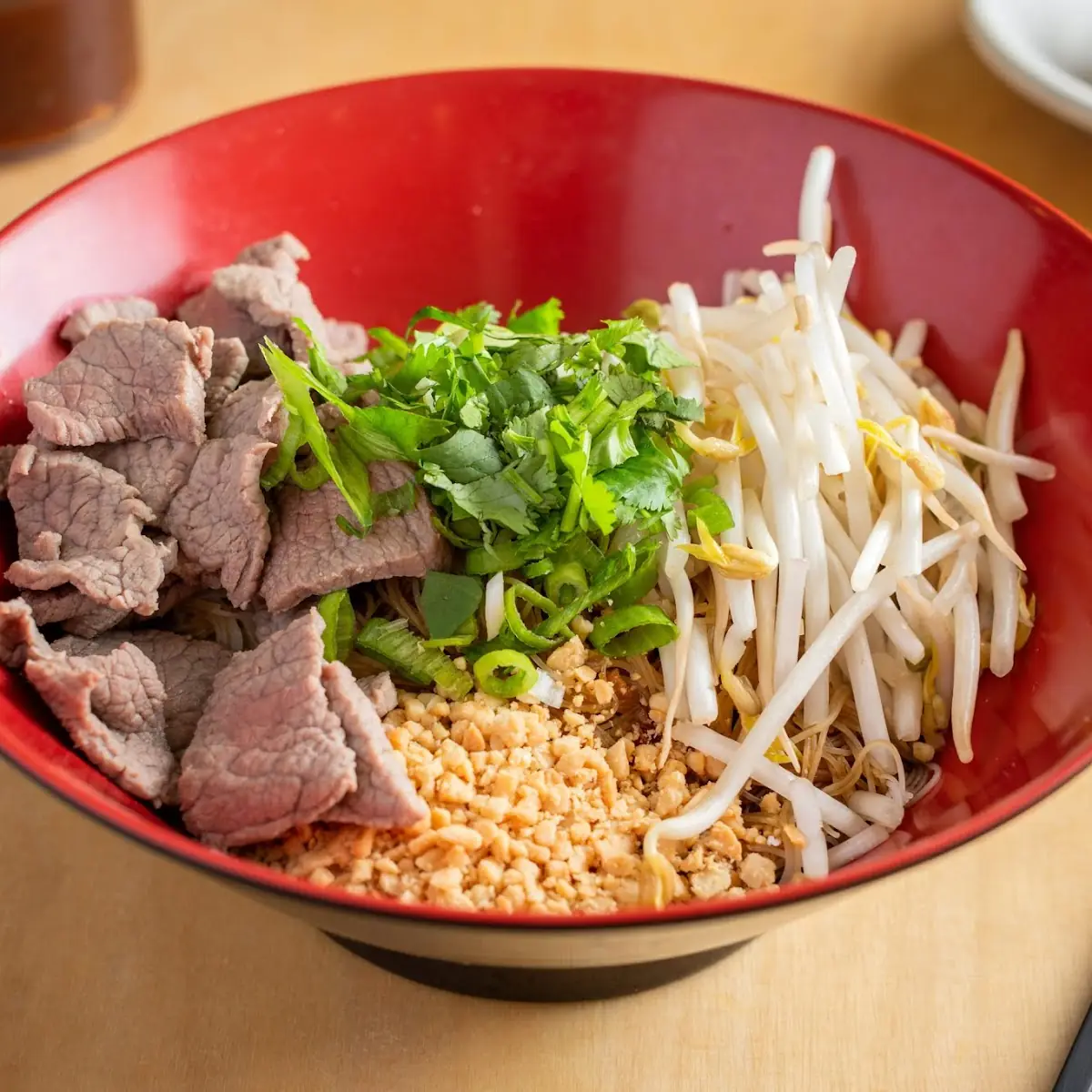 Sesame Beef Noodle Served Chilled