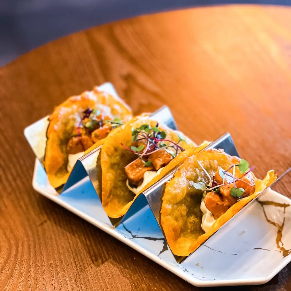 Salmon Poke Taco