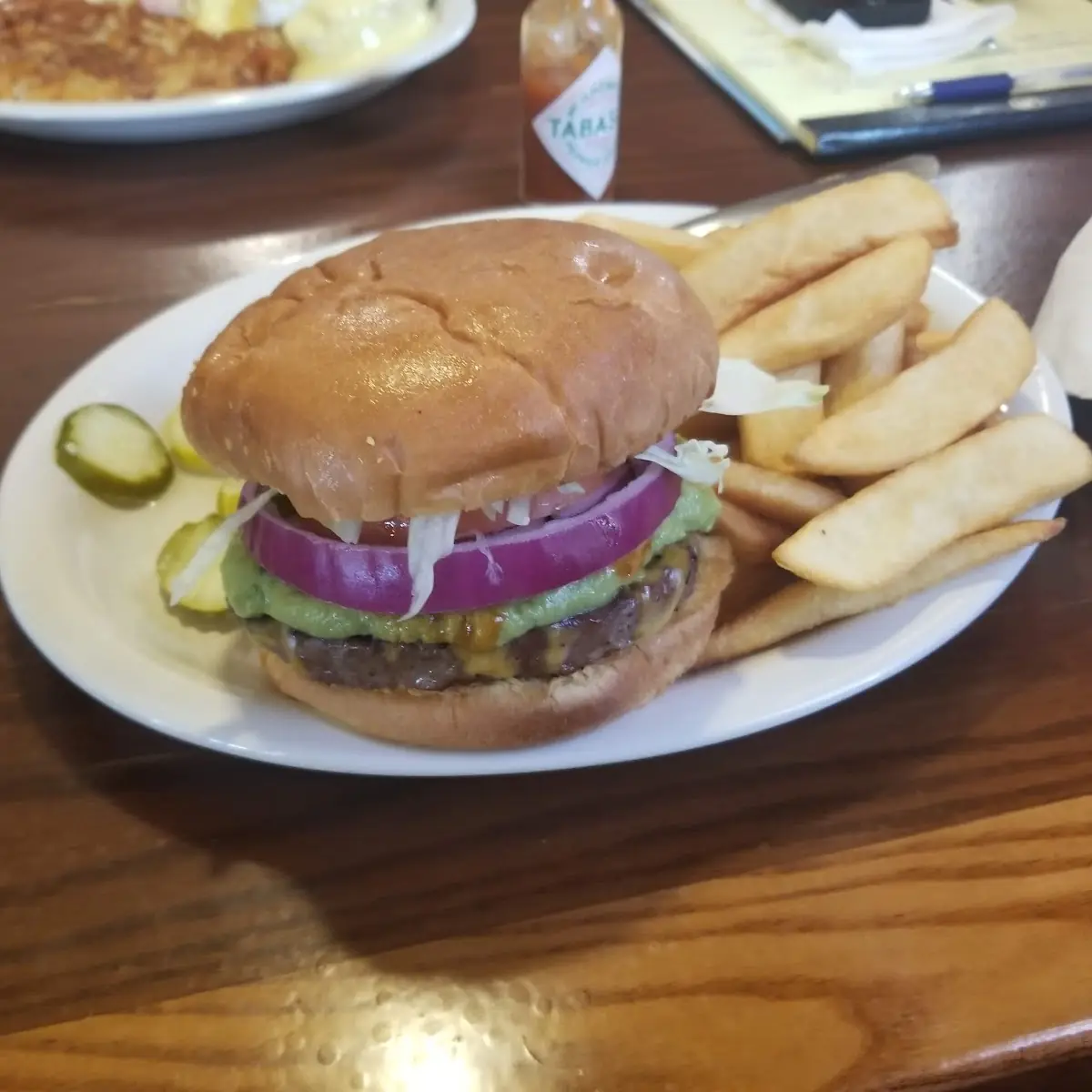 Burger and Fries