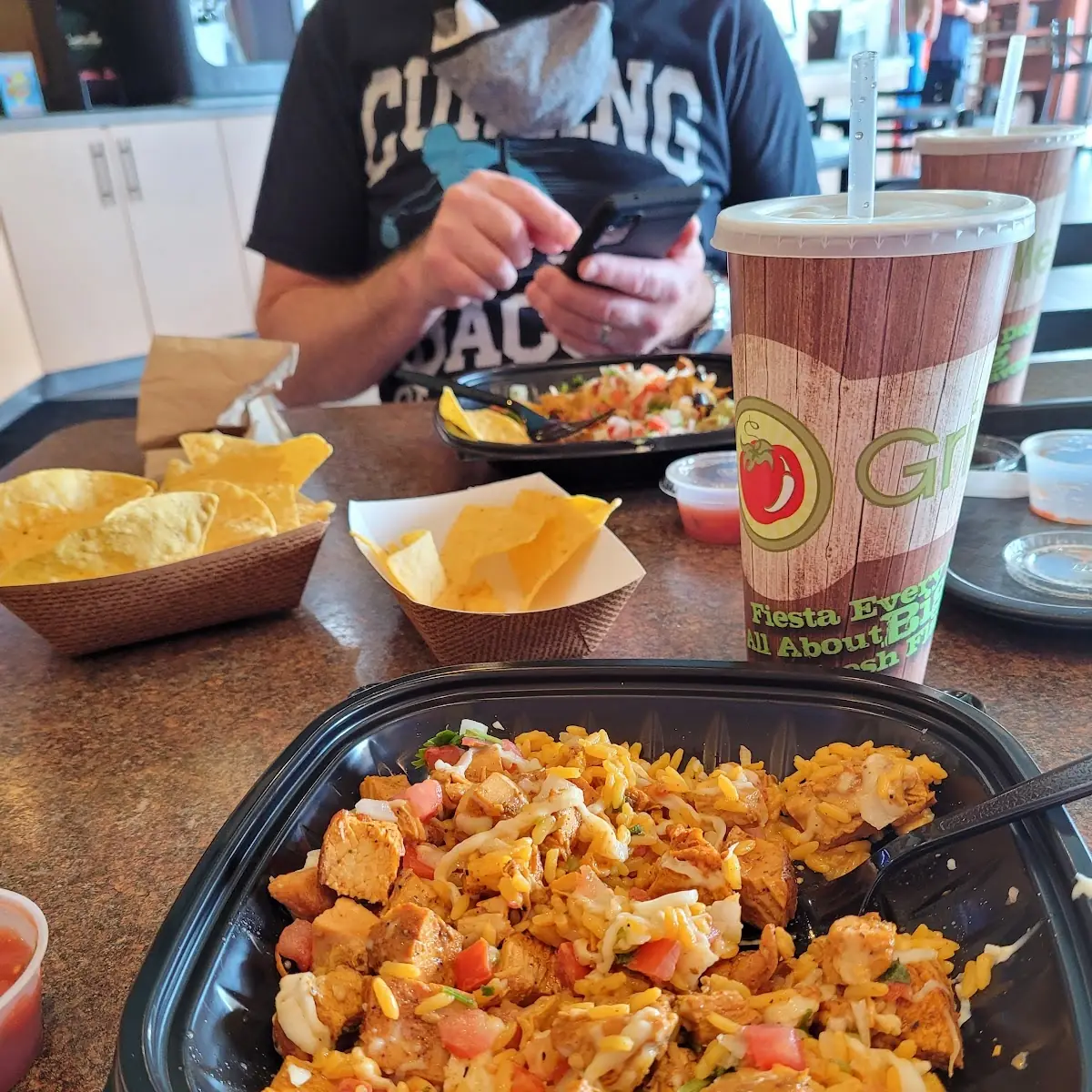 Mexican Rice with Spicy Chicken