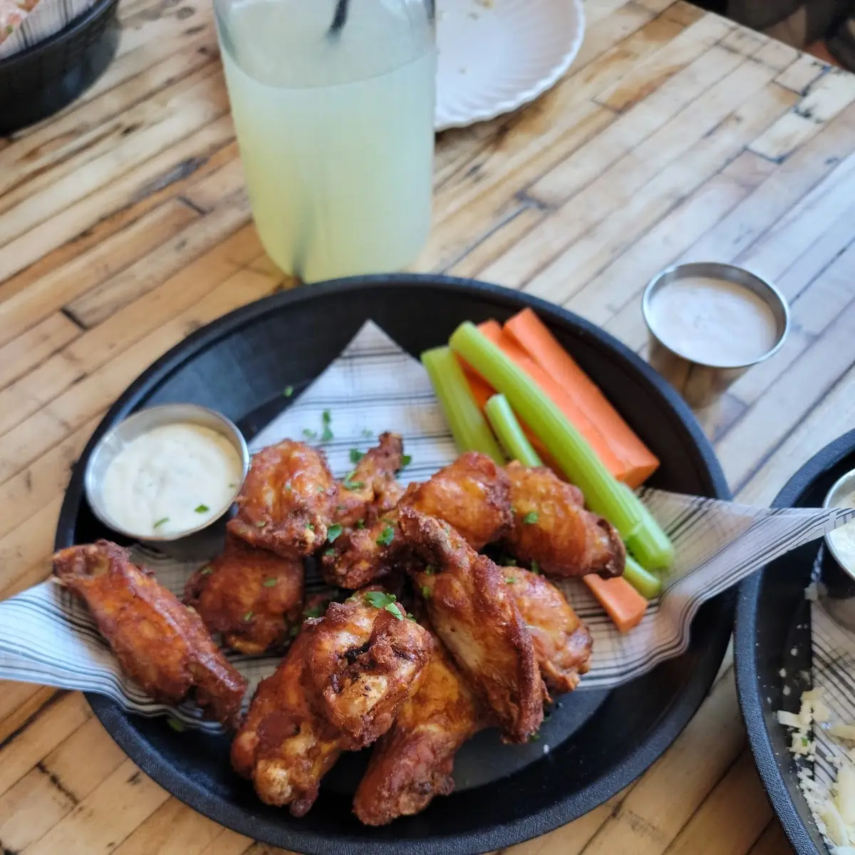 Garlic Knots and Chicken Wings