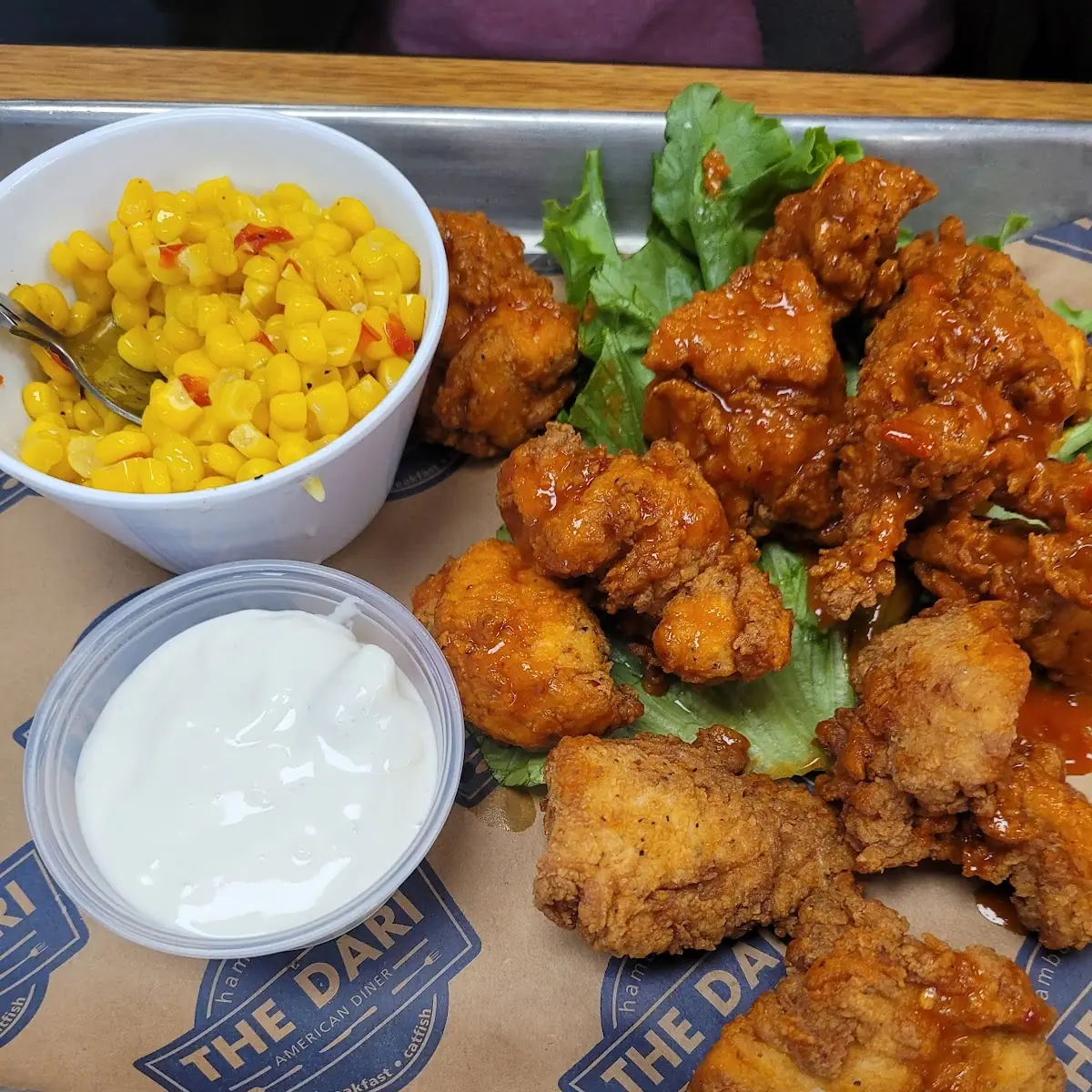 Boneless Buffalo Chicken Wings Dinner