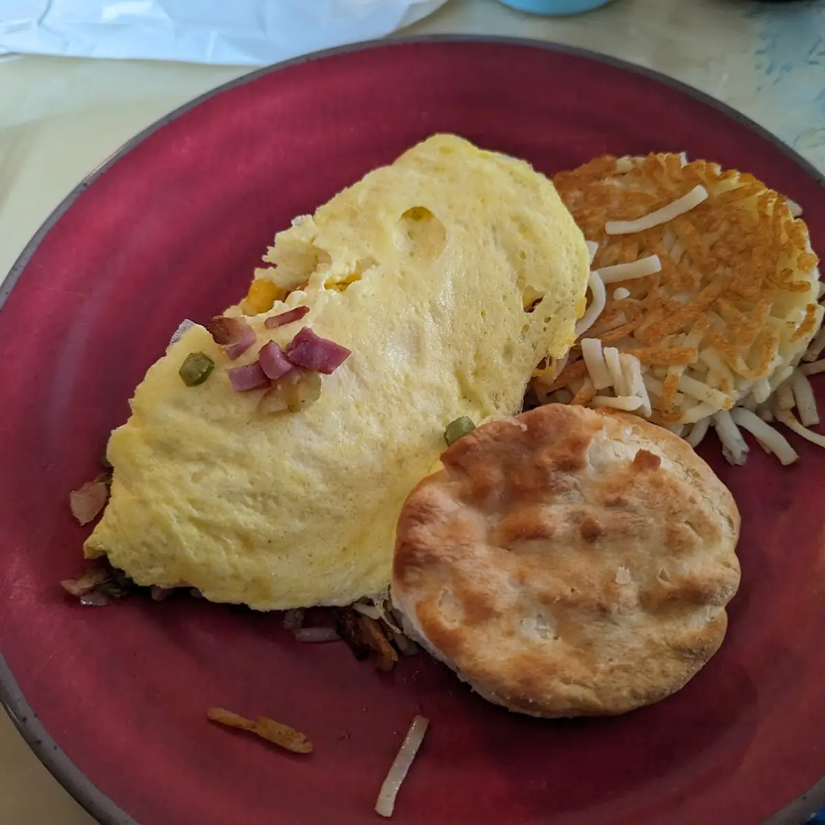 Omelette with Hash Browns