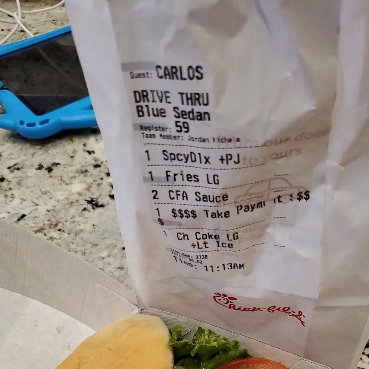 Spicy Deluxe Chicken Sandwich Combo