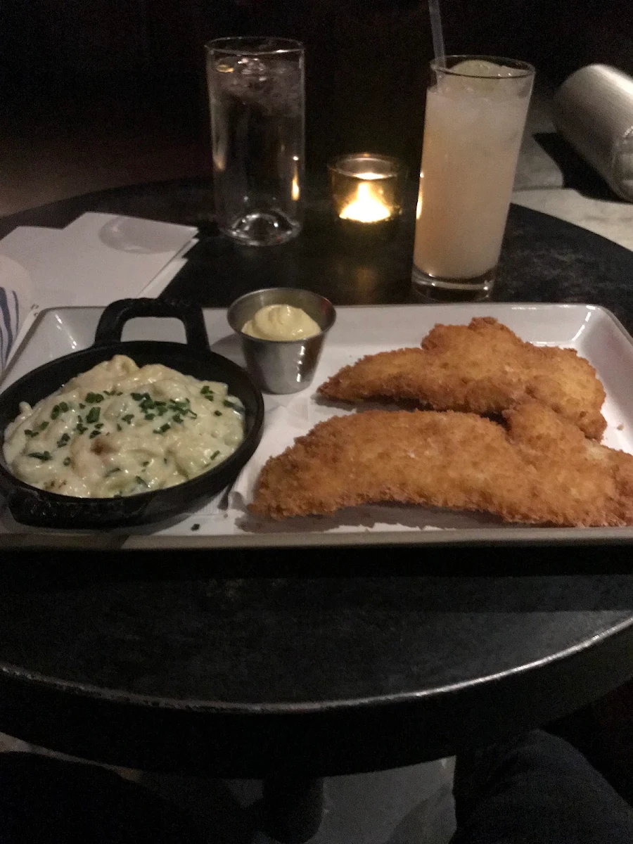 Schnitzel and Macaroni and Cheese