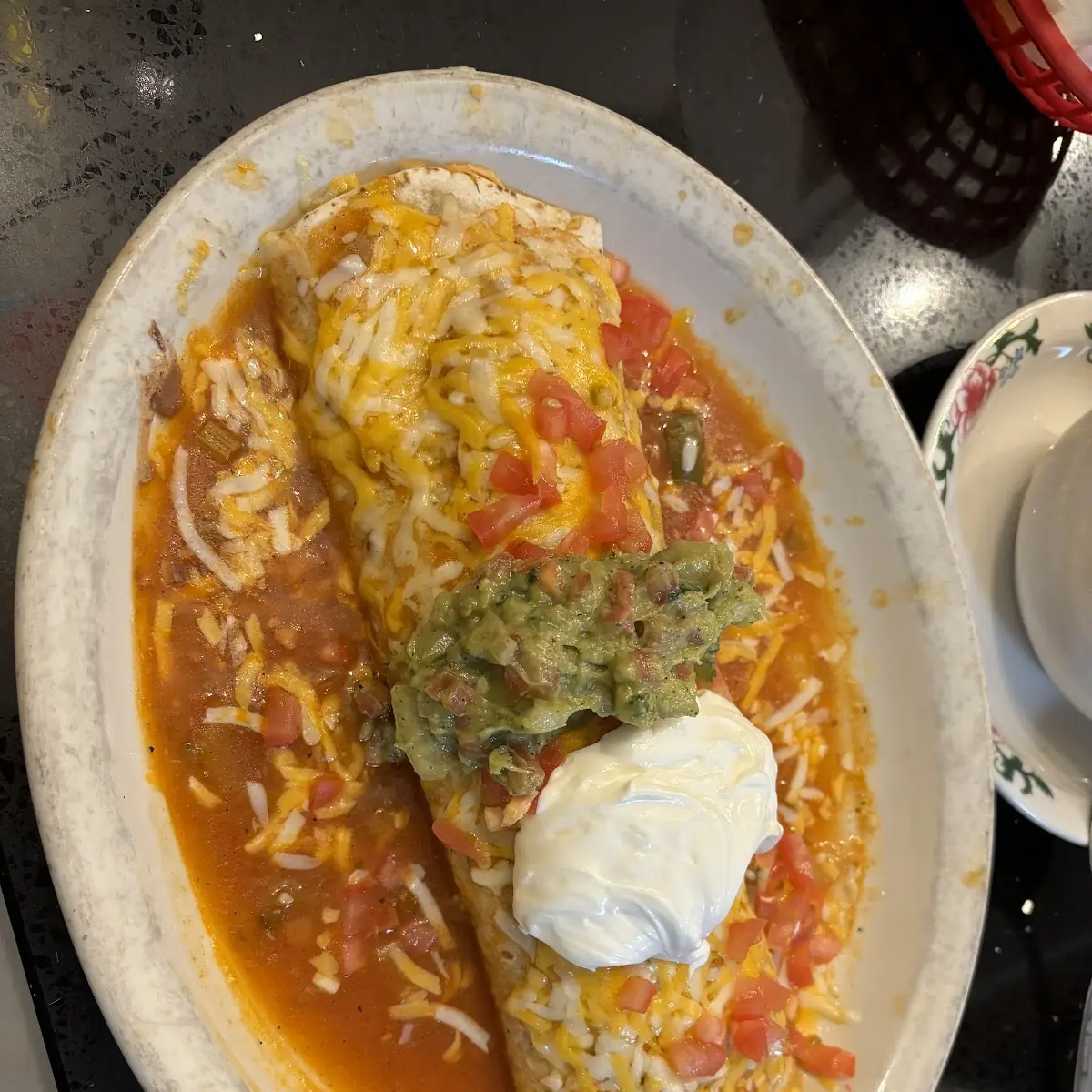 Super Burrito and Chile Relleno