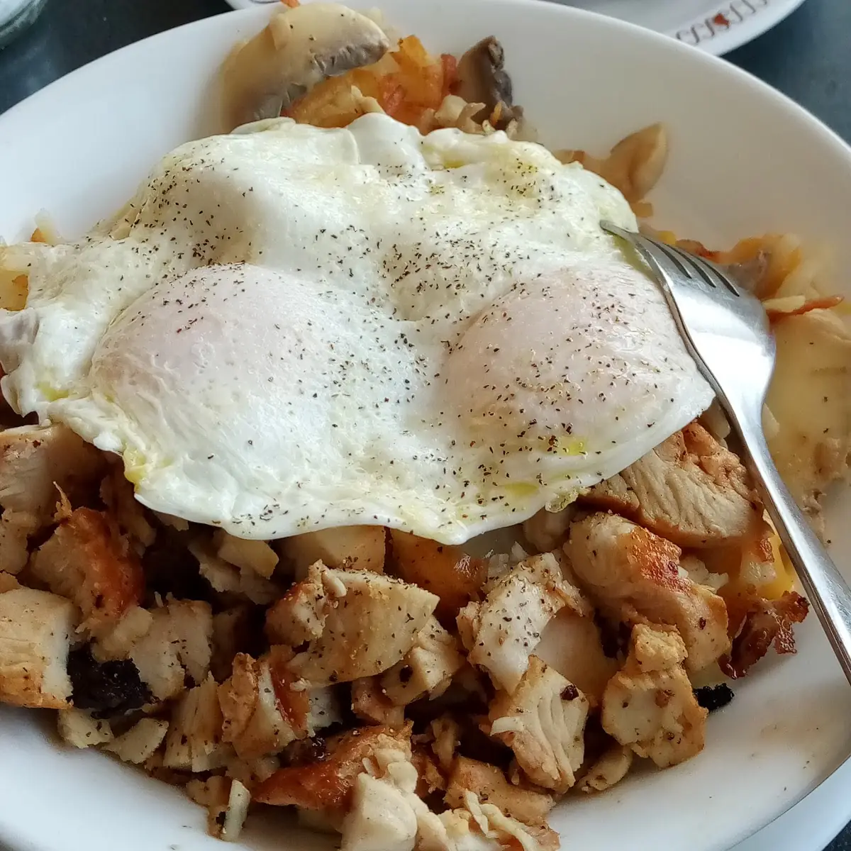 Grilled Chicken Bowl with Egg over Easy