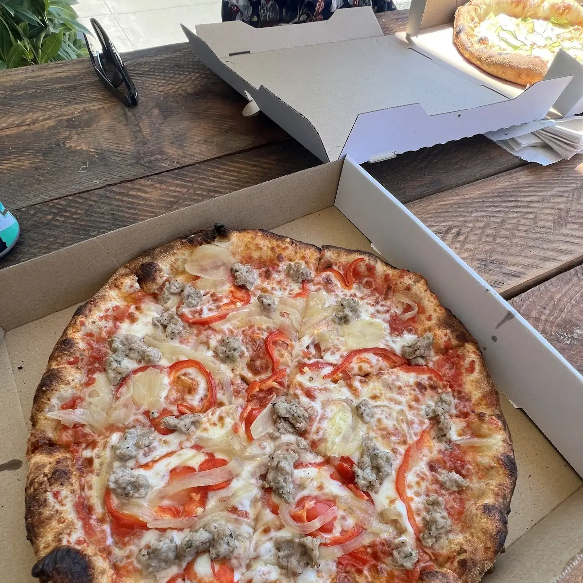Sausage and Red Pepper Pizza