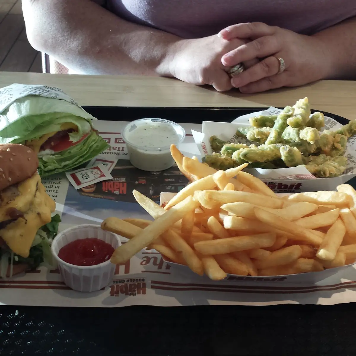 Double Cheeseburger and Fries